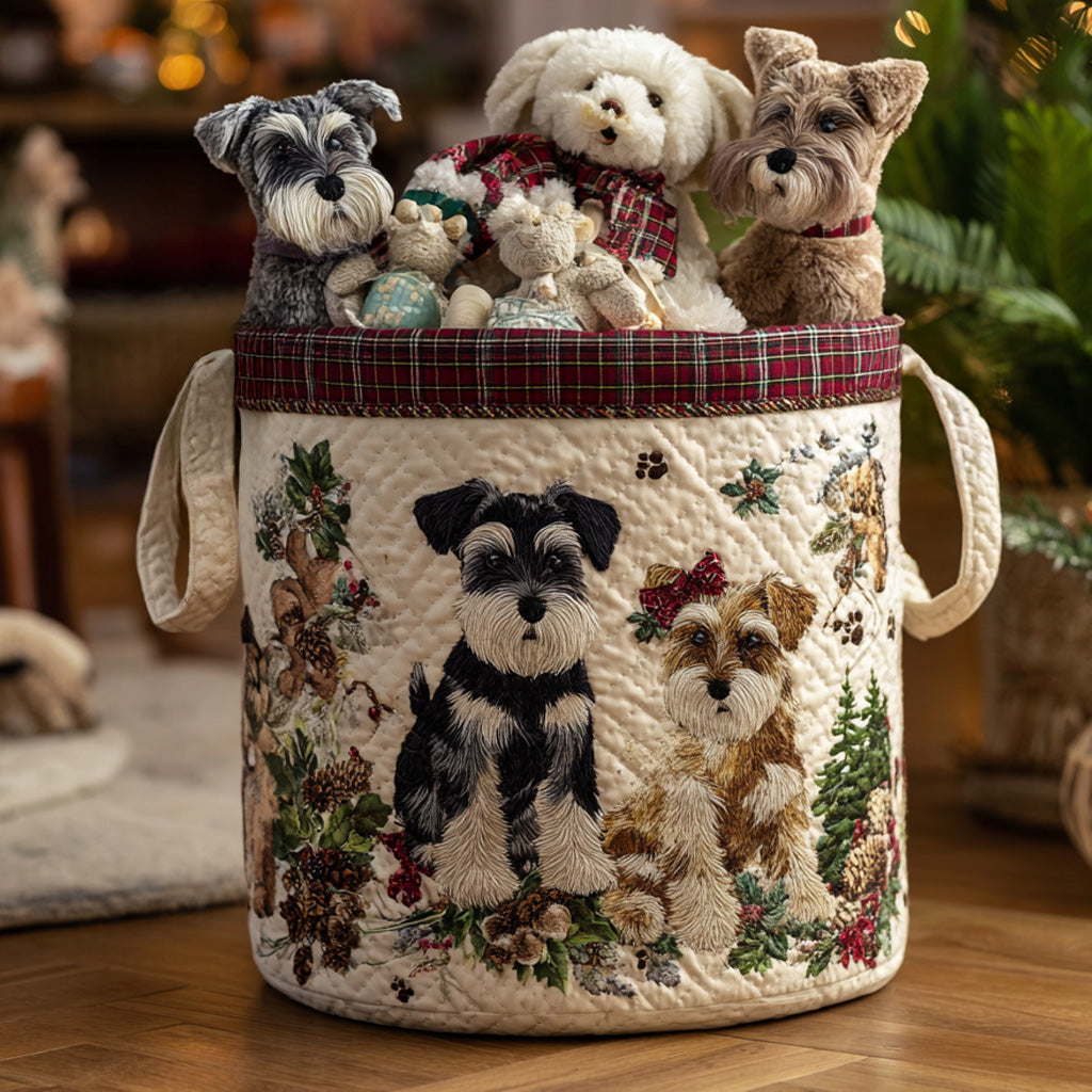 Paws Holly Quilted Laundry Basket Clothes Basket Mother In Law Christmas Gift