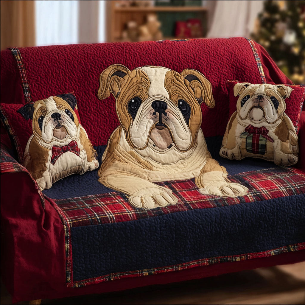Paws of Love Quilted Sofa Cover Home And Decor Unique Gifts For Dog Lovers