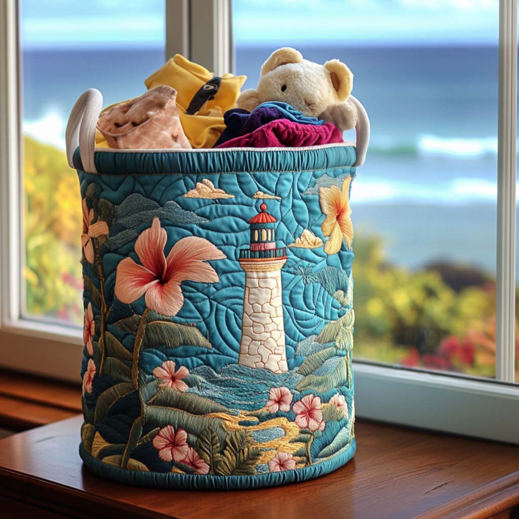 Peaceful Light Watch Quilted Laundry Basket Clothes Basket Storage Great Housewarming Gifts