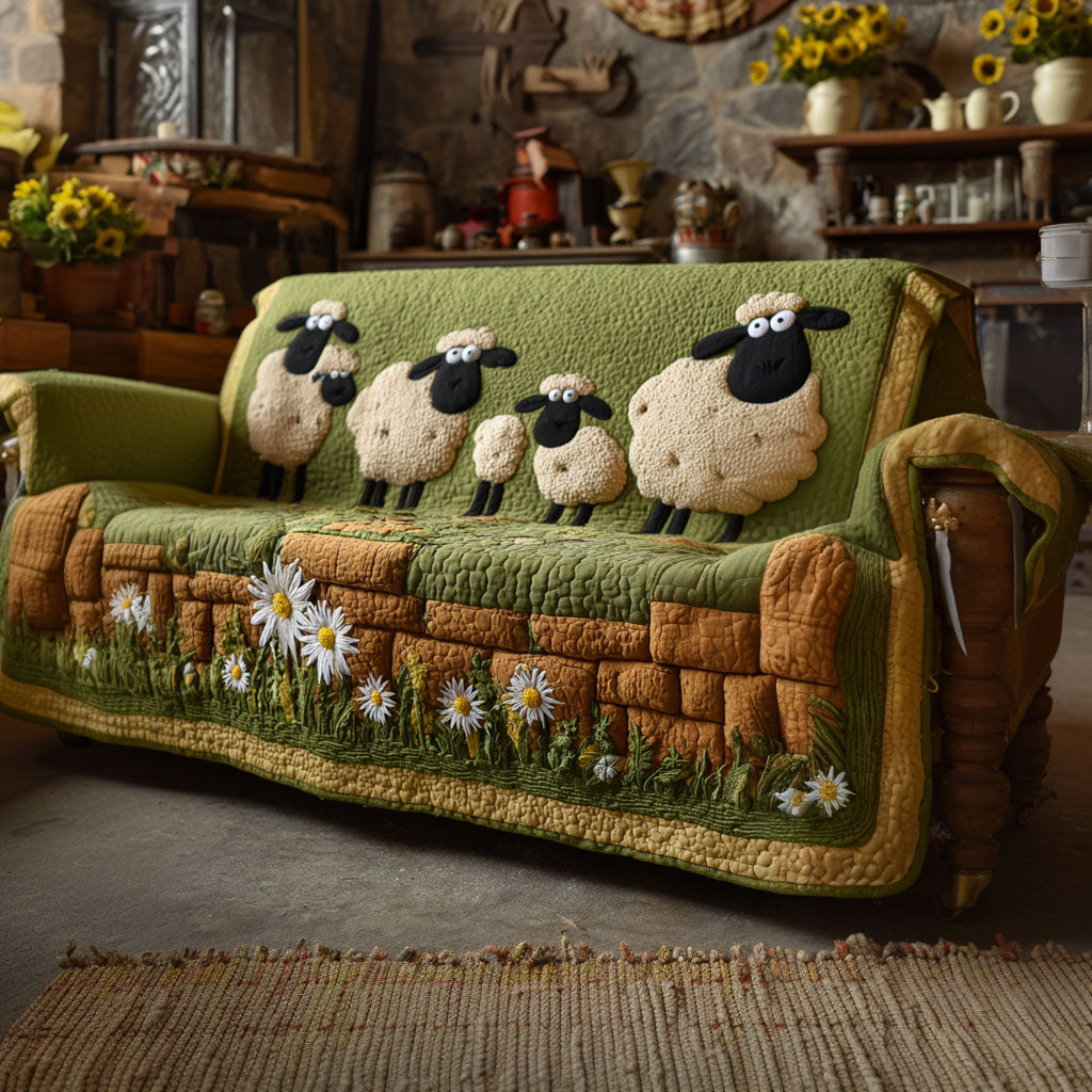 Pebble Wool Parade Quilted Sofa Cover Furniture Covers For Sofas Equestrian Christmas Gifts