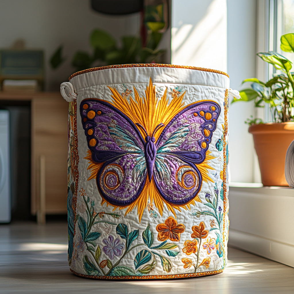 Petal Flight Quilted Laundry Basket Laundry Room Decor Ideas Awesome Butterfly Lover Gift Ideas