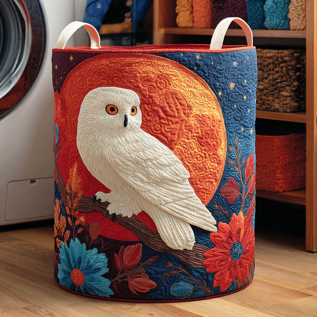 Petal Owl Quilted Laundry Basket Home Decor Stores Owl Present Ideas