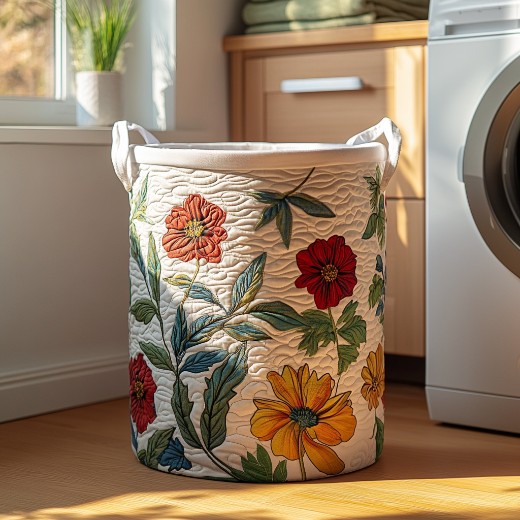 Petal Twist Quilted Laundry Basket Best Clothes Basket Good Mothers Day Ideas