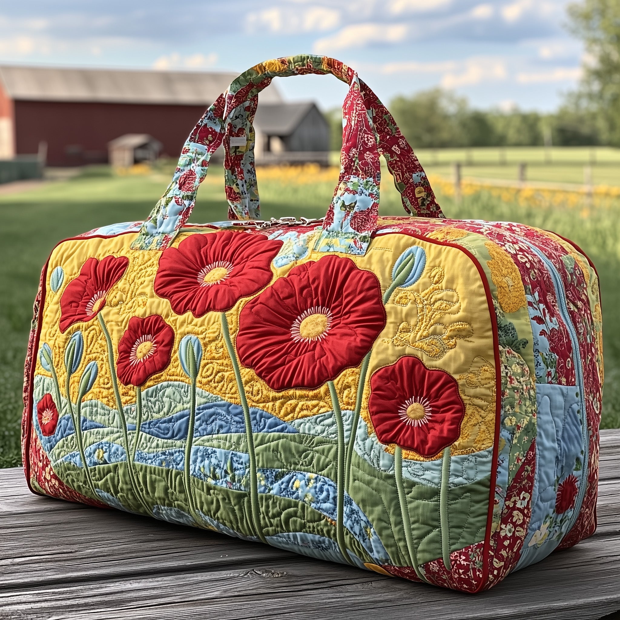 Petals Charm Quilted Duffle Bag Duffel Bag Large Travel Mother In Law Mothers Day Gifts