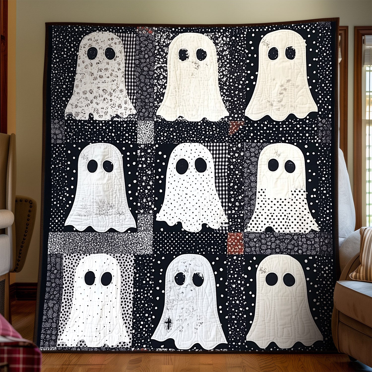 Phantom Parade Quilted Blanket Bedroom Decor Ideas Unique Halloween Gifts