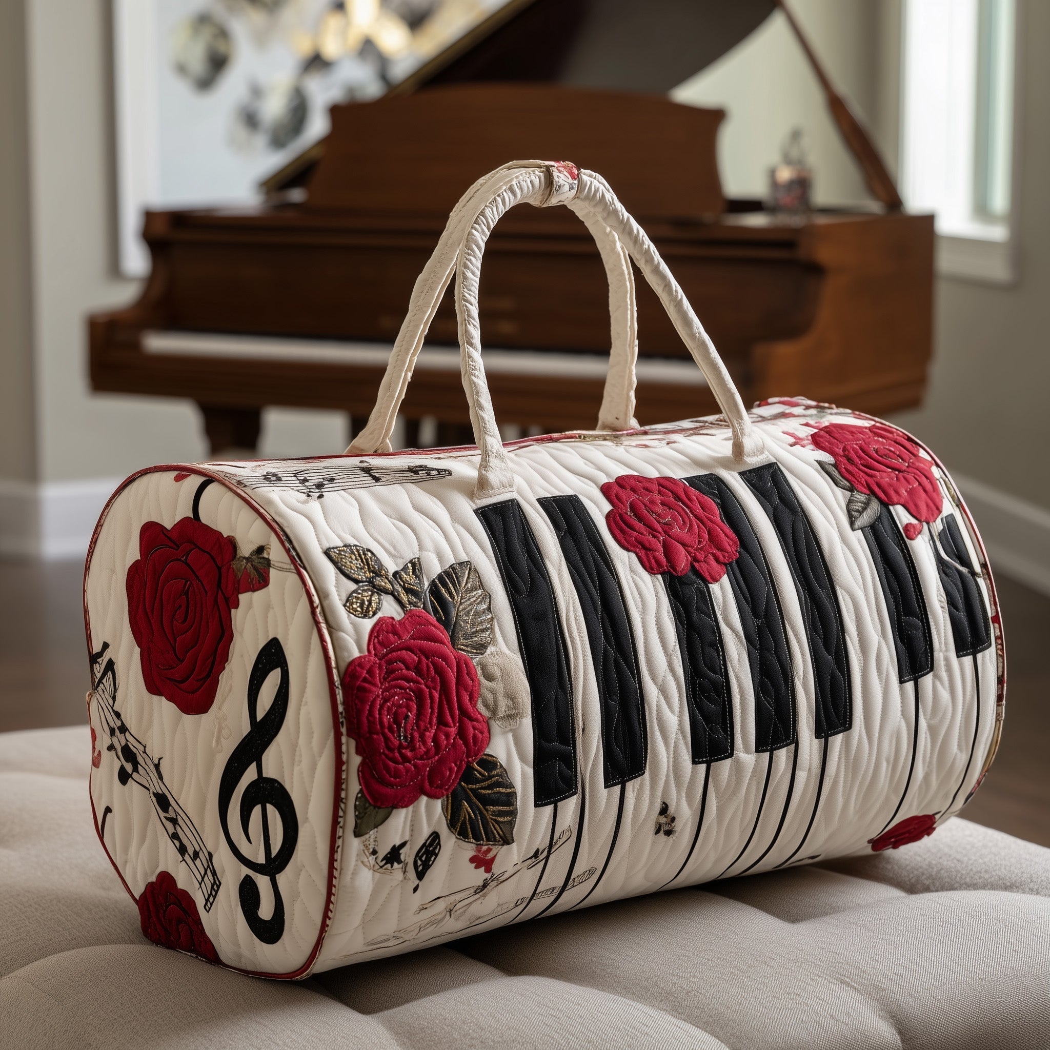 Piano Quilted Duffle Bag Weekend Duffel Bag Birthday Ideas For Mother