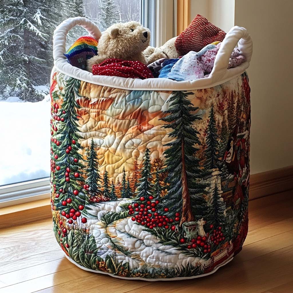 Pine Berry Quilted Laundry Basket Best Looking Laundry Hampers Xmas Ideas For Grandma