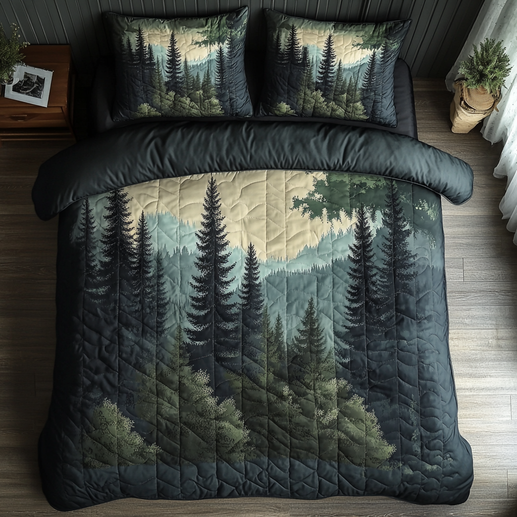 Pine Haven Quilted Bedding Set Bed Sheet Set Best Friend Birthday Gifts