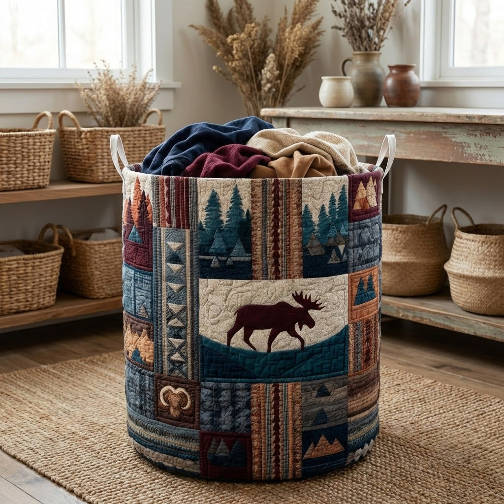 Pine Ridge Quilted Laundry Basket Best Clothes Hamper Special Fathers Day Presents