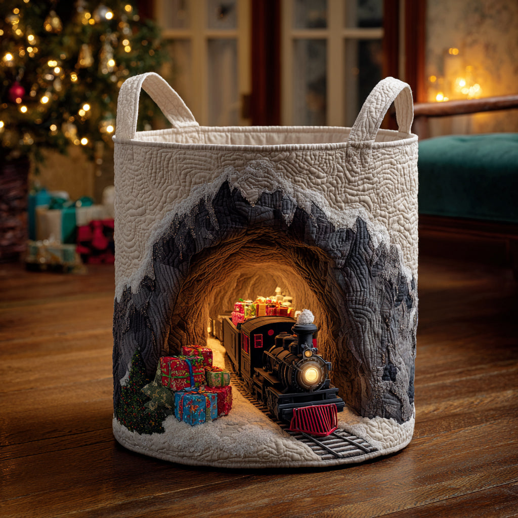 Polar Wonder Quilted Laundry Basket Laundry Room Decor Ideas Christmas Present Ideas For Grandma