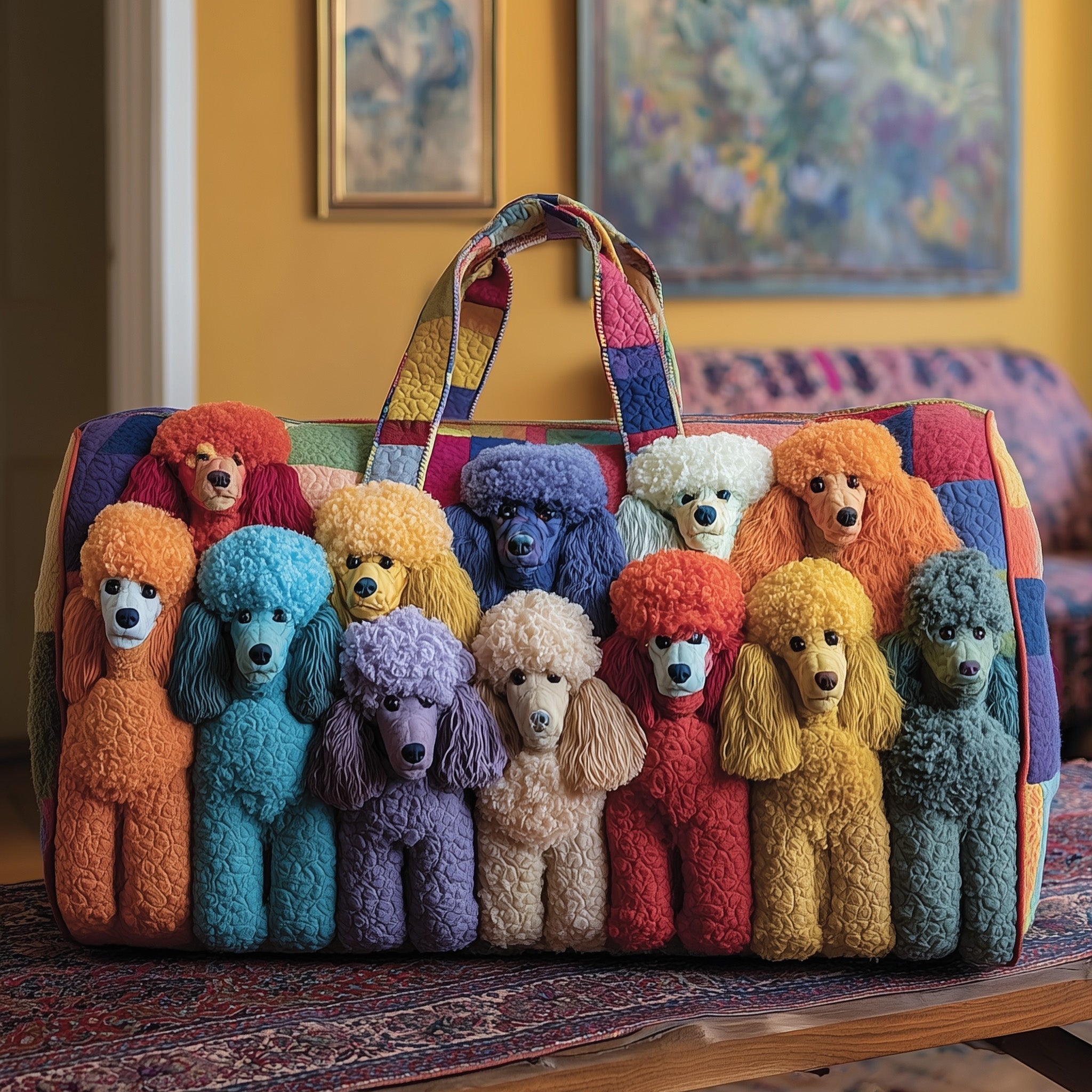 Poodle Quilted Duffle Bag Good Weekender Bags Birthday Gifts For Mom From Son