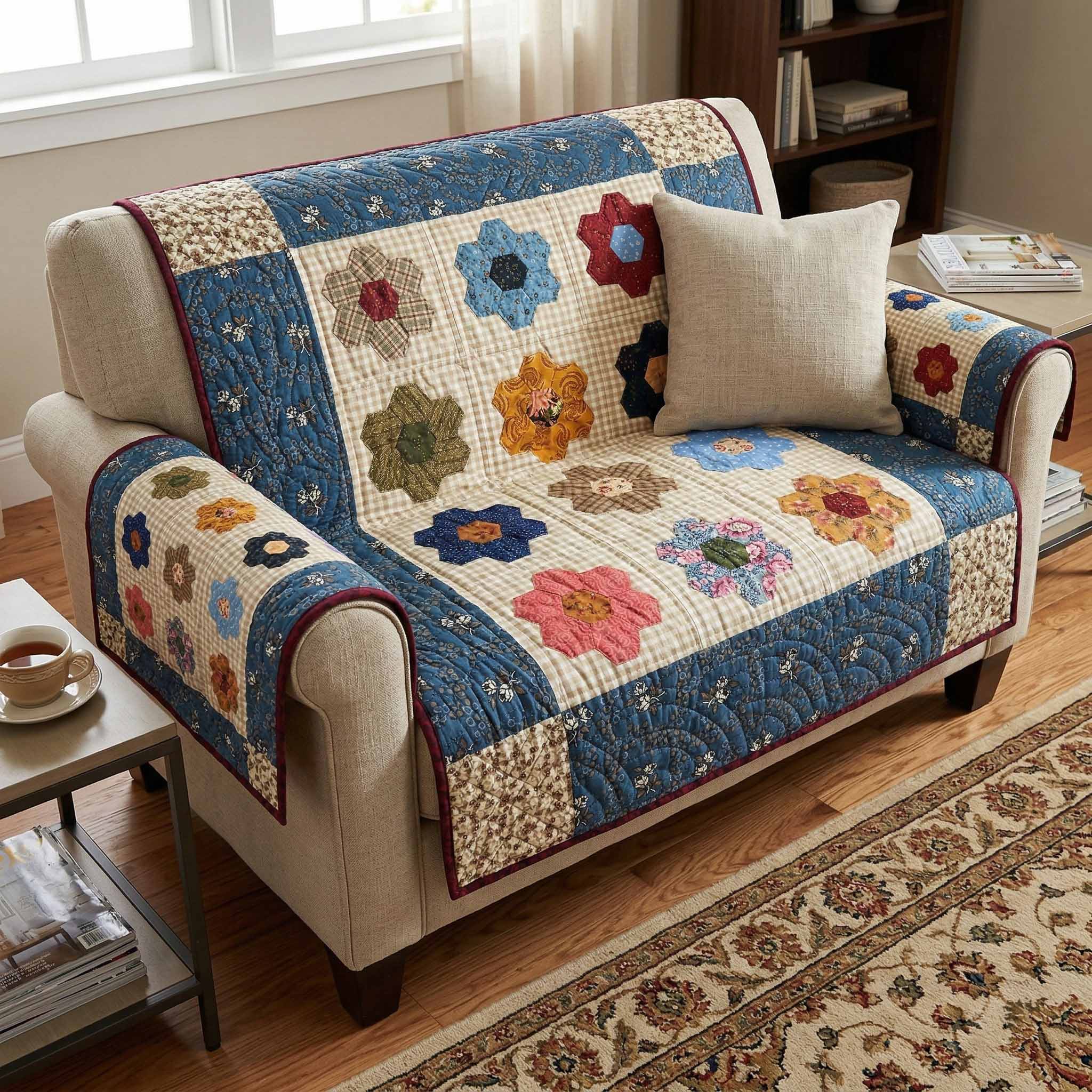Prairie Patch Quilted Sofa Cover Sofa Cover Couch Good Couples Gifts For Christmas