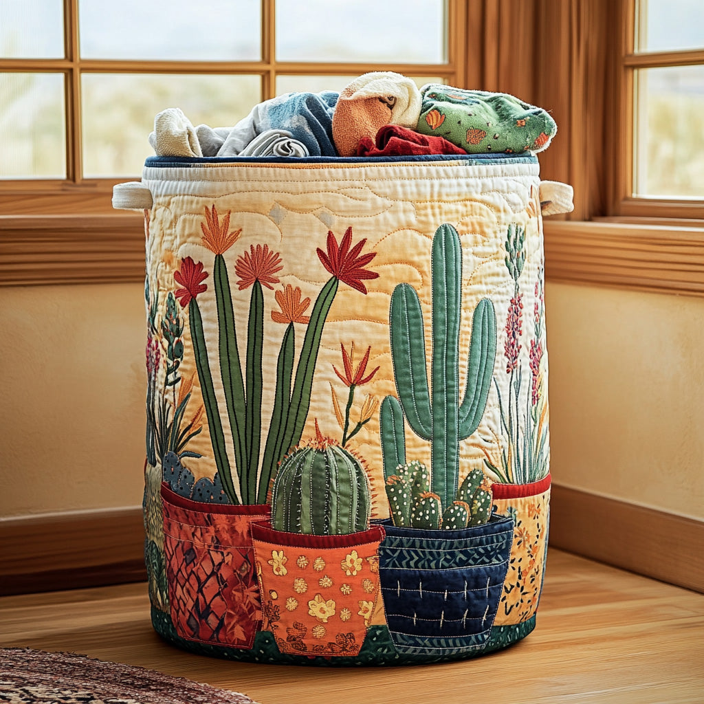 Prickly Charm Quilted Laundry Basket Best Laundry Basket Best Gift Ideas For Mom