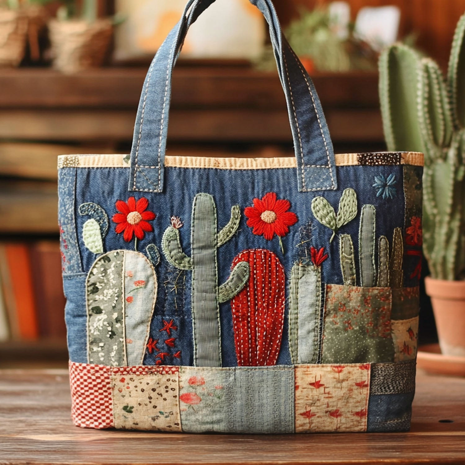 Prickly Poetry Quilted Tote Bag The Perfect Everyday Tote Bag Gifts For My Mom
