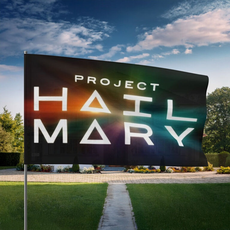 Project Hail Mary Flag Minimal Sci Fi Fan Home Decor Best Gifts For Husband
