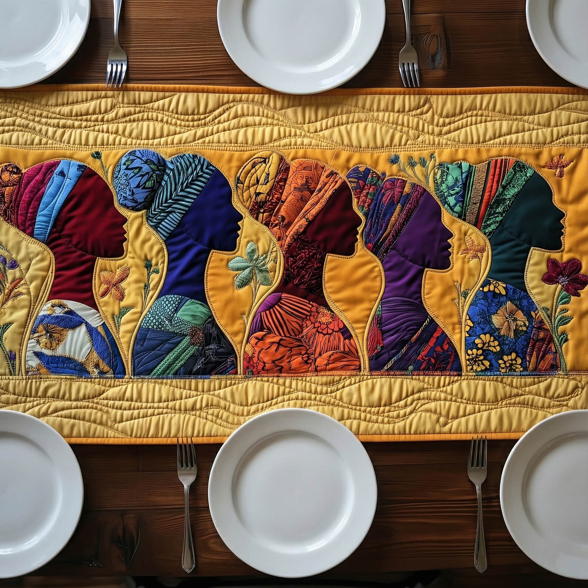 Proud Root Quilted Table Runner Dining Table Centerpiece Best Melanin Gifts For Ladies