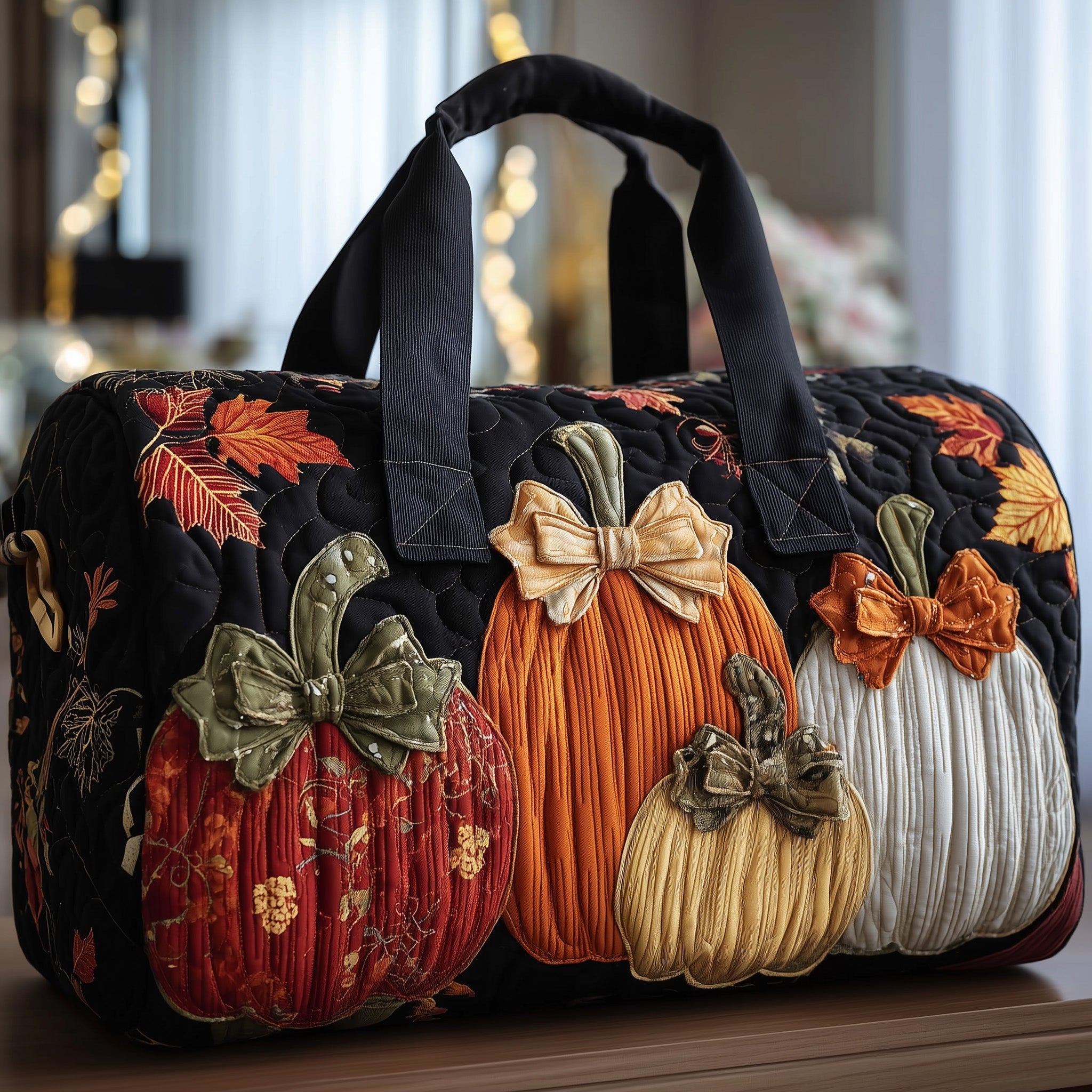 Pumkin Harvest Quilted Duffle Bag Cool Travel Duffel Bags Mother Gift Ideas
