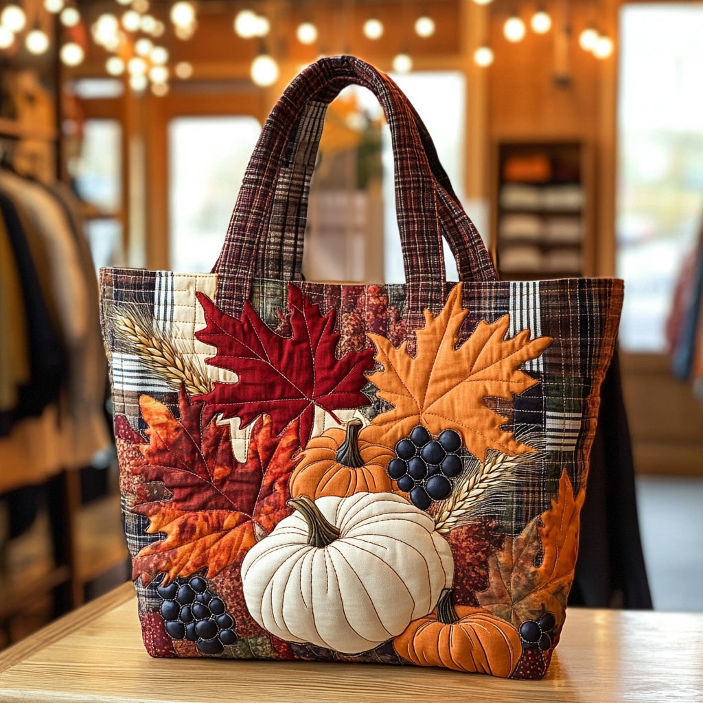 Pumpkin Patch Quilted Tote Bag Best Shoulder Bags For Everyday Good Gifts For Mom
