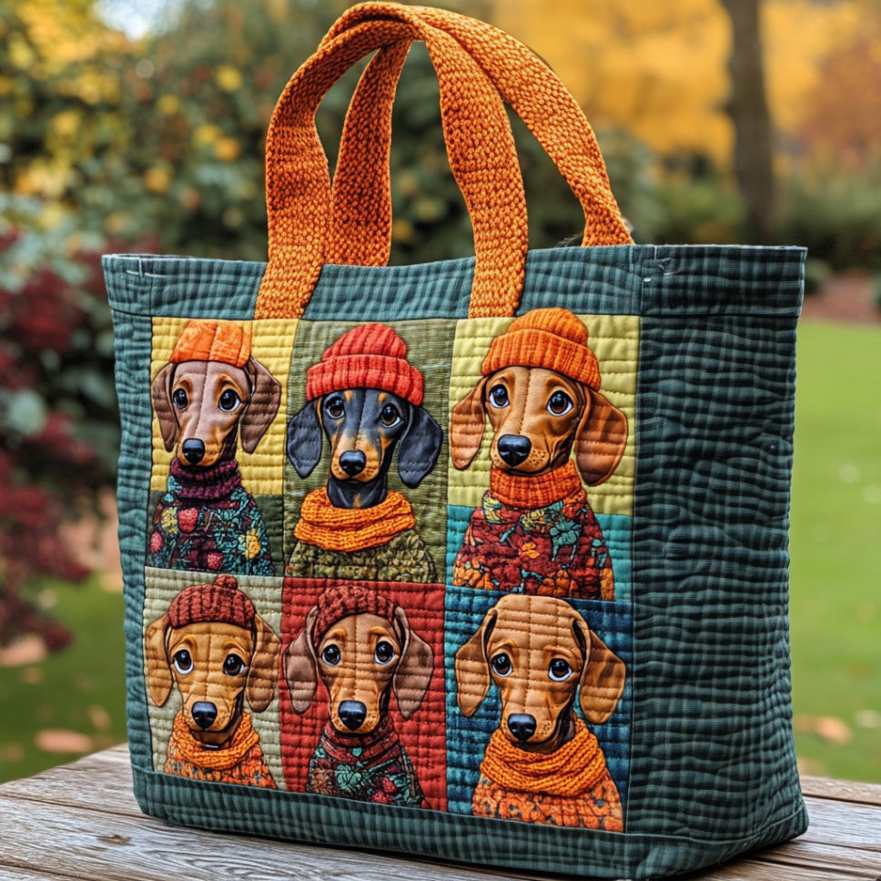 Pup Parade Quilted Tote Bag Work Tote Mothers Day Present Ideas