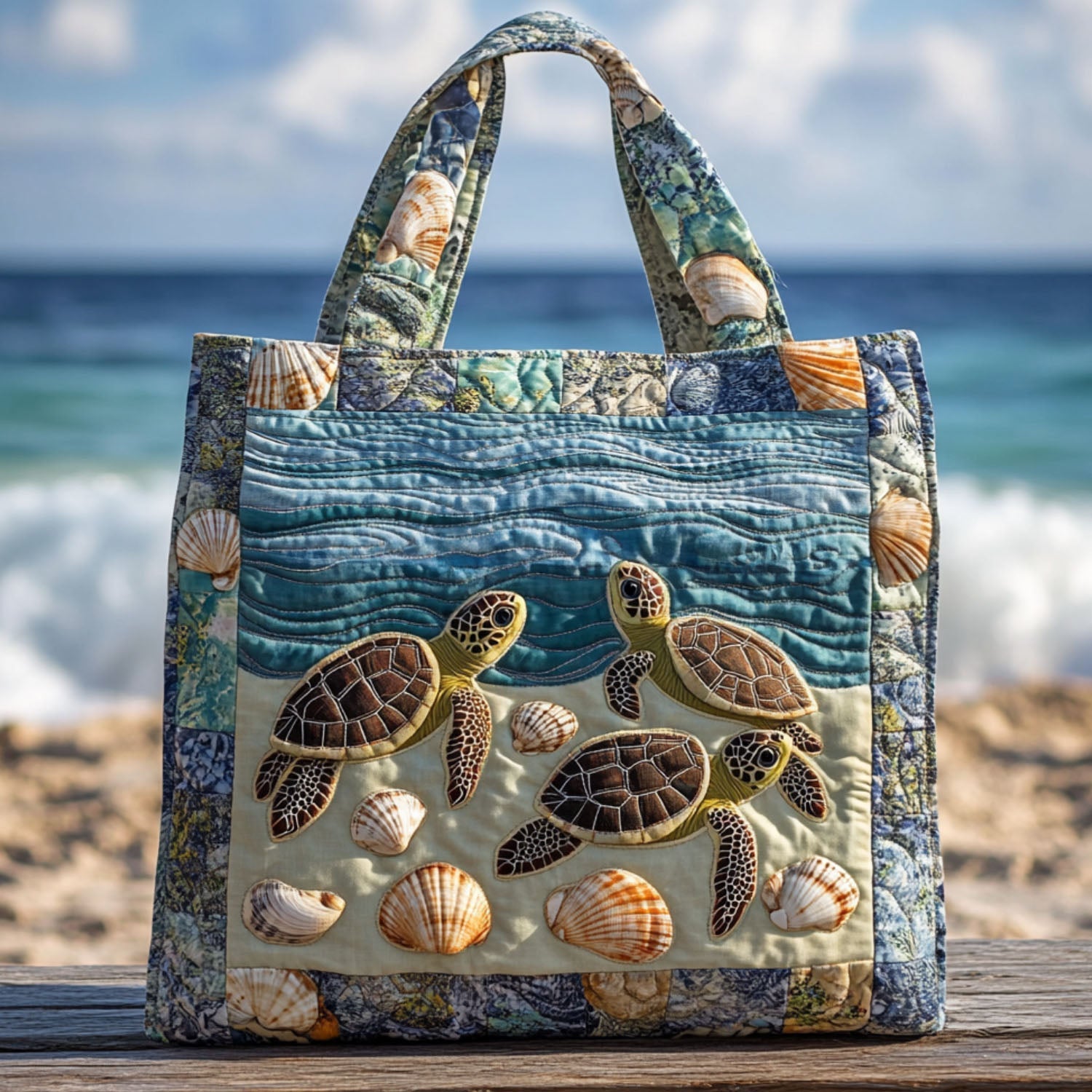 Quiet Adventurer Quilted Tote Bag Trendy Bags For Women Good Mothers Day Gift Ideas