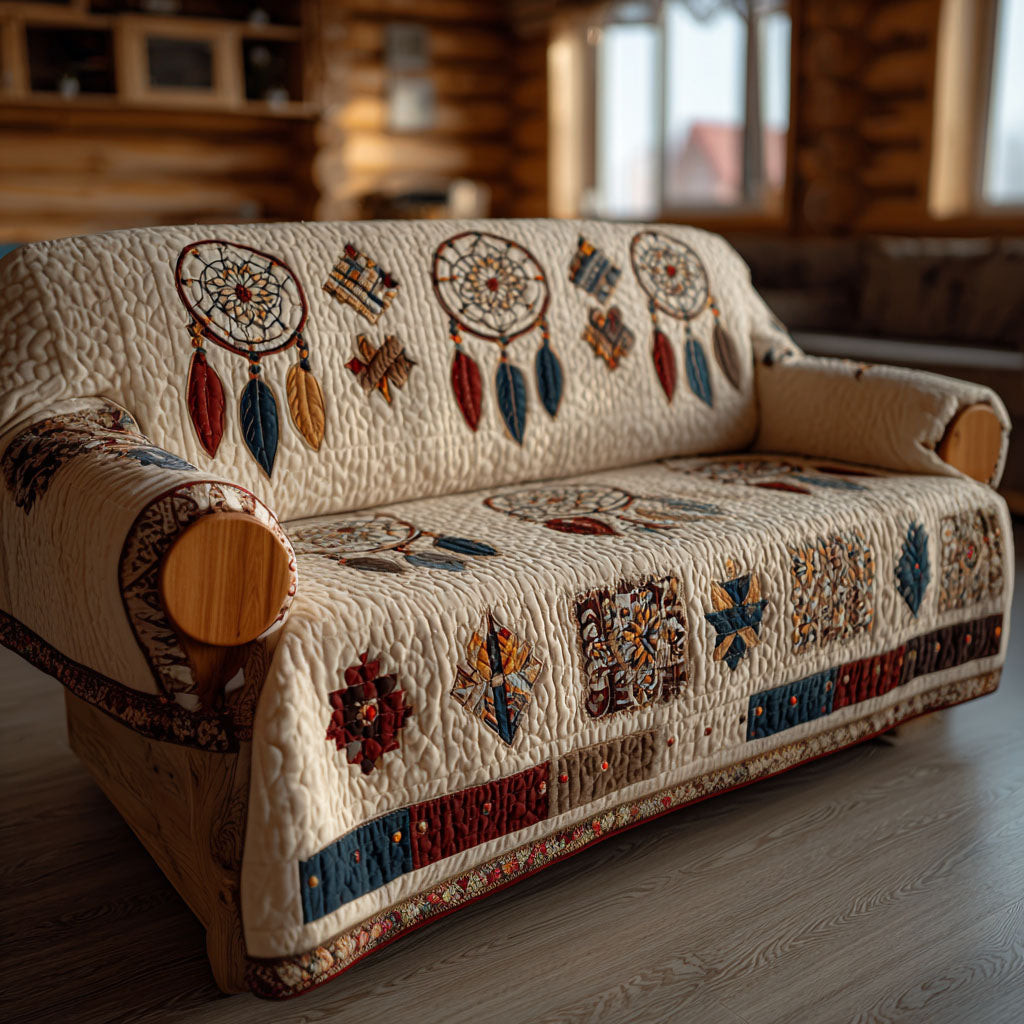Quiet Desert Dreams Quilted Sofa Cover Couch Covers Native American Mother'S Day Gifts