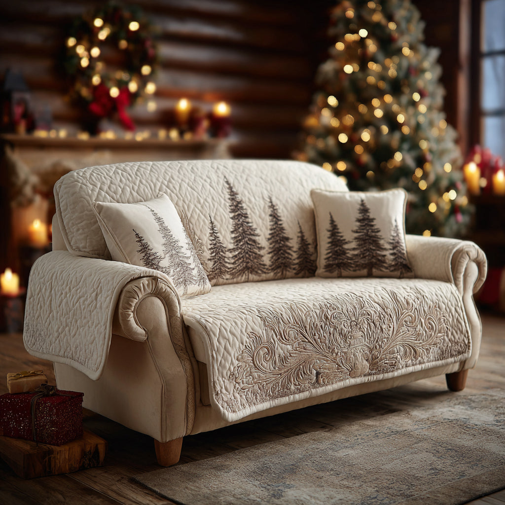 Quiet Forest Quilted Sofa Cover Best Sofa Covers Gifts For Family