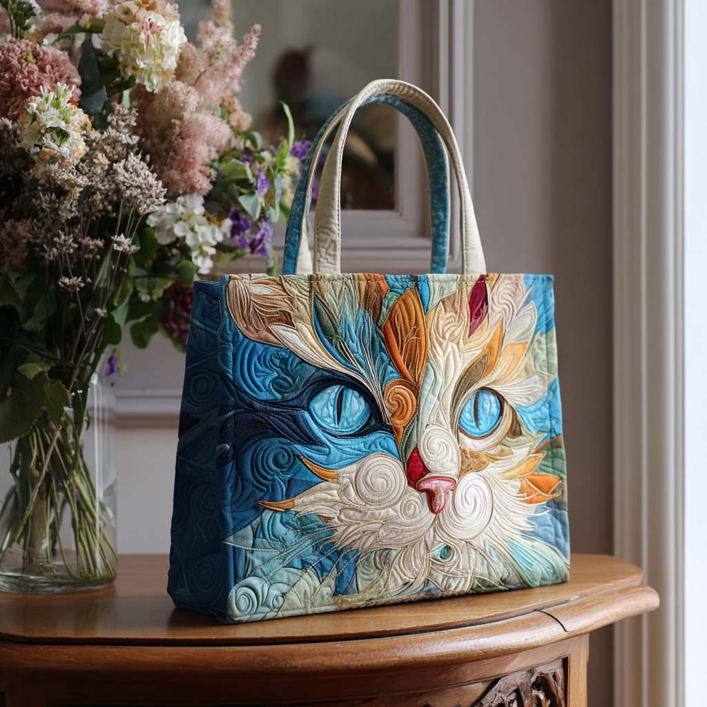 Quiet Purr Quilted Tote Bag Trendy Bags For Women Present Ideas For Mum