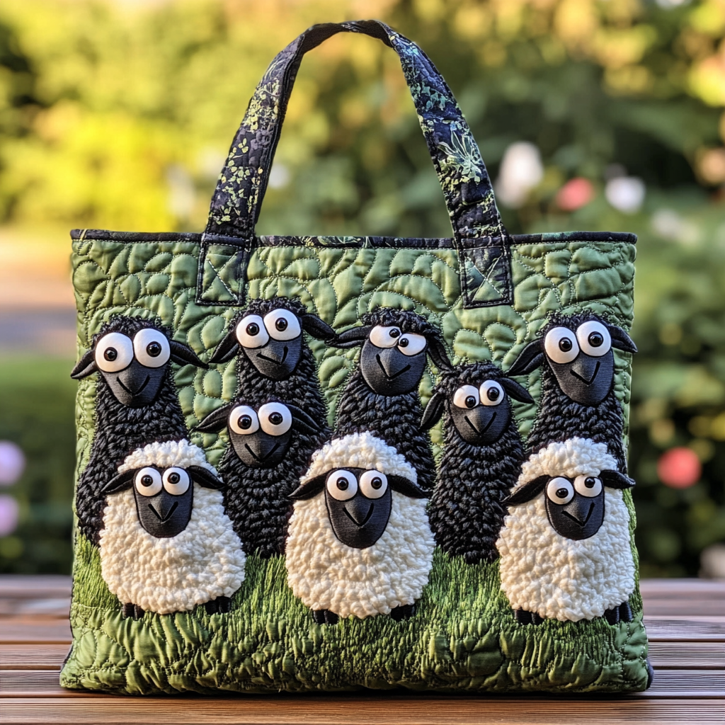 Quiet Sheep Quilted Tote Bag Best Mom Tote Bag Thoughtful Gifts For Mom