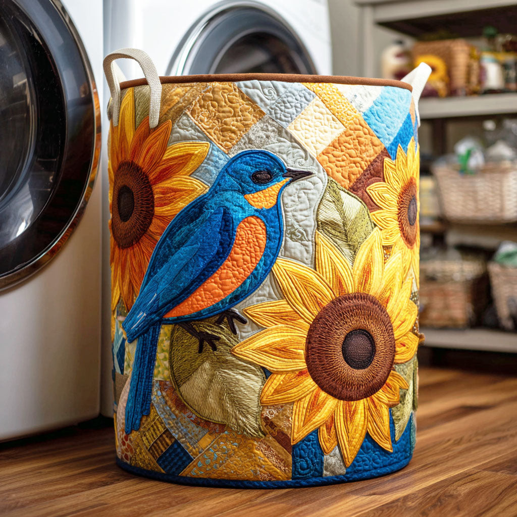 Radiant Bloom Quilted Laundry Basket Unique Laundry Hamper Gifts For Busy Moms
