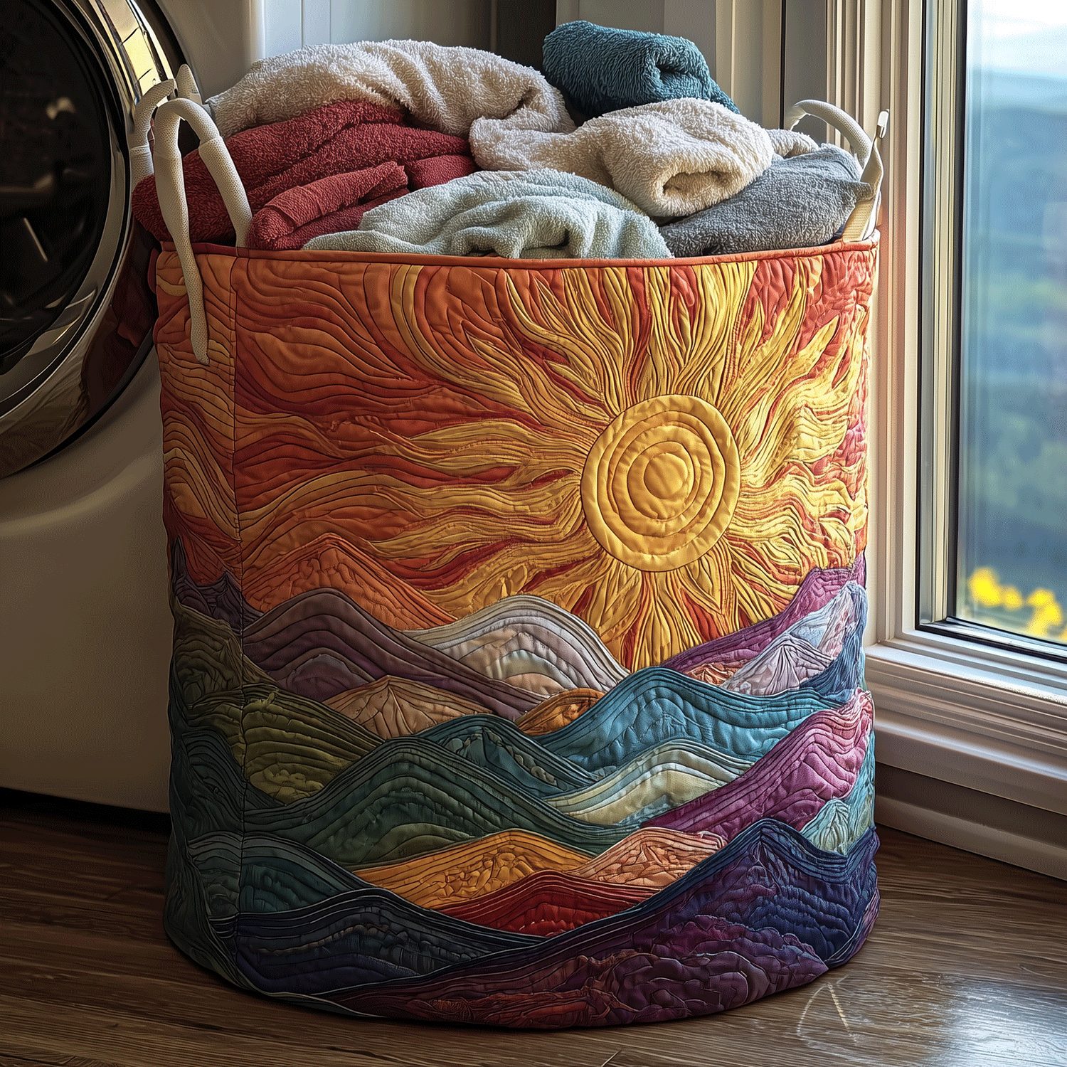 Radiant Sky Quilted Laundry Basket The Laundry Basket Last Minute Mothers Day