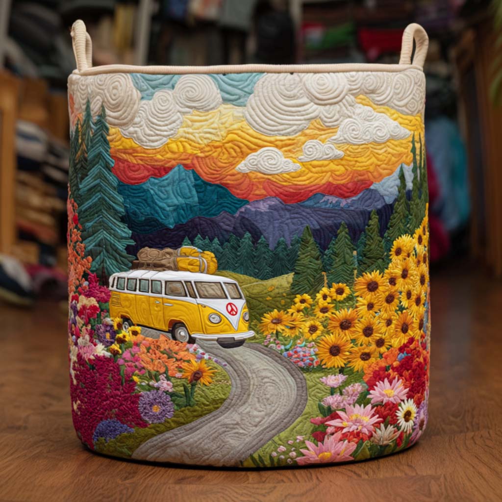 Rainbow Valley Quilted Laundry Basket Dirty Clothes Basket Gift Ideas For Hikers And Campers