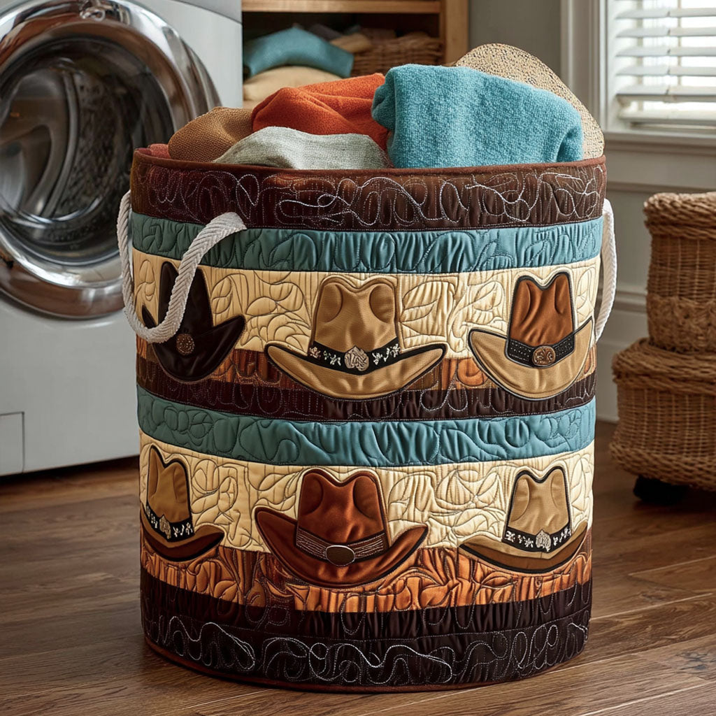 Rancher Pride Quilted Laundry Basket Dirty Clothes Basket Western Gifts For Men