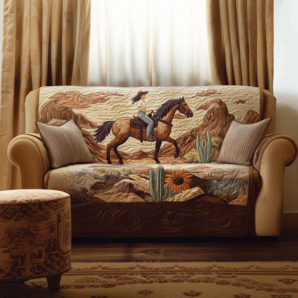 Range Style Quilted Sofa Cover Furniture Protectors For Sofas Cowboys Christmas Gifts