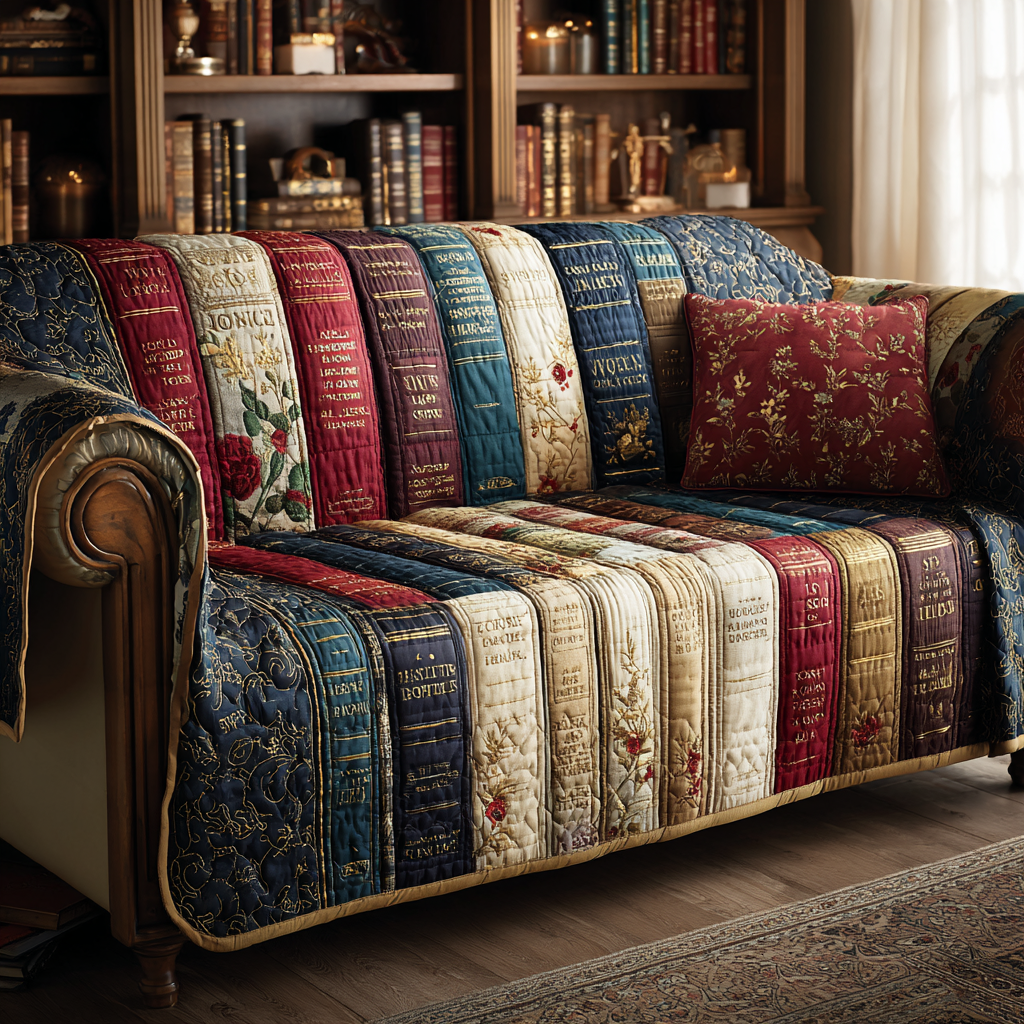 Reading Hollow Quilted Sofa Cover Couch Cushion Covers Awesome Gifts For Book Lovers