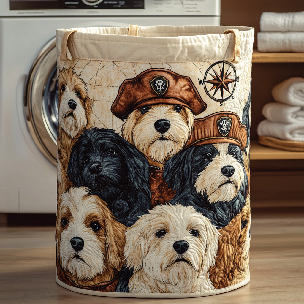 Red Sail Adventure Quilted Laundry Basket Unique Clothes Hamper Good Gifts For Dog Owners