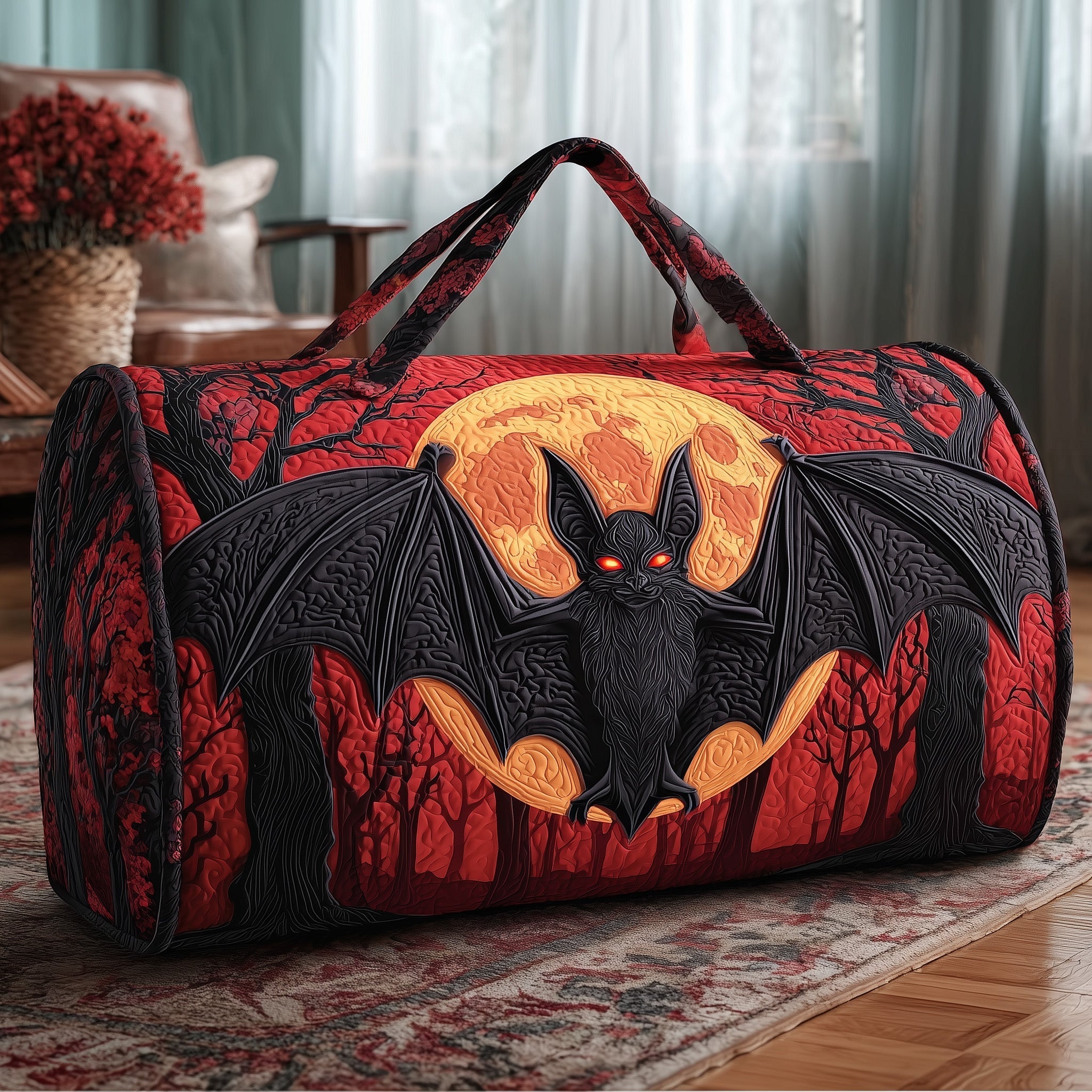 Redmoon Bat Quilted Duffle Bag Best Travel Duffel Mother's Day Gifts For Daughter In Law