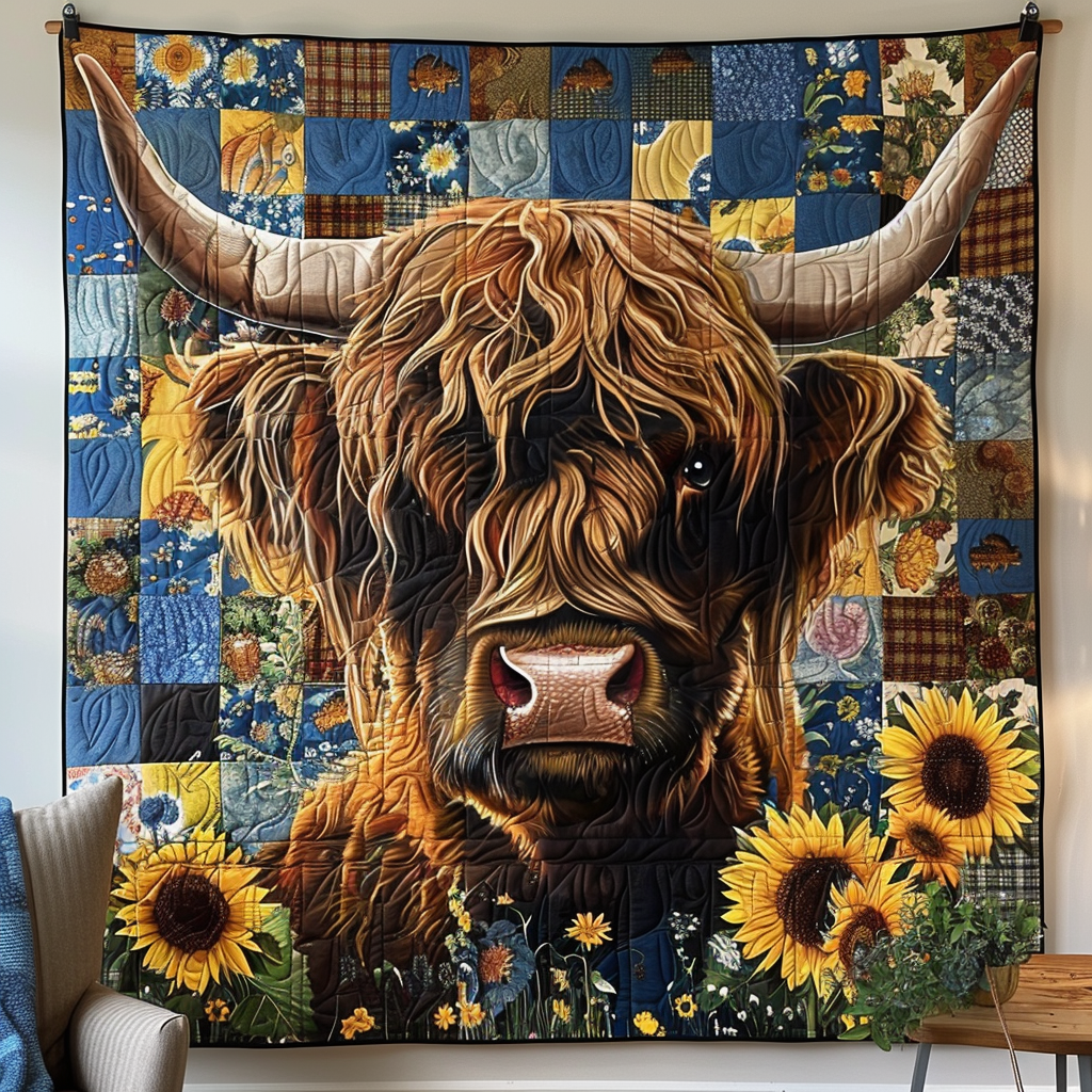 Regal Sunflower Pastures Quilted Blanket Good Bed Sets Good Mother Gifts