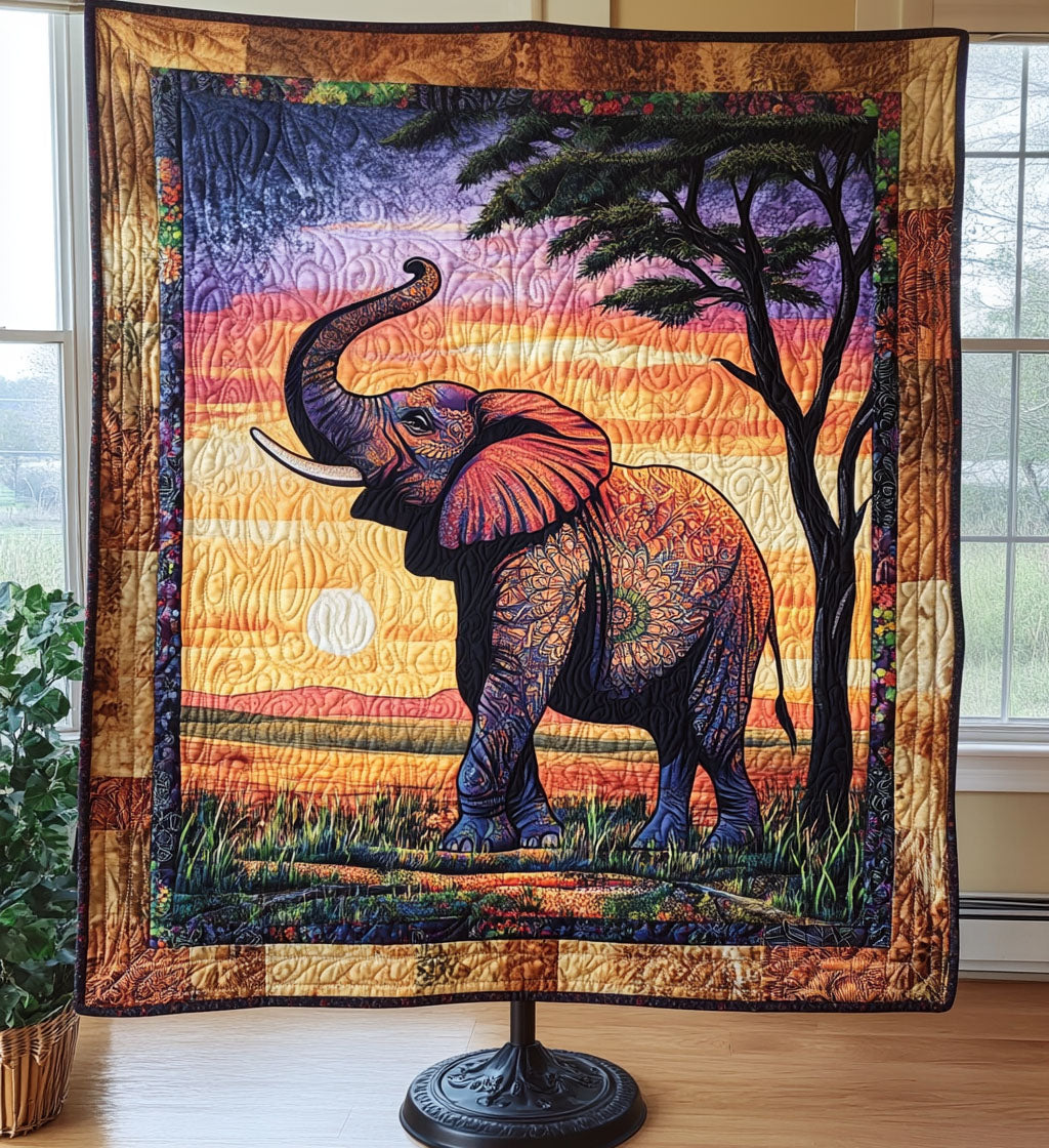 Regal Trunk Safari Quilted Blanket Bed Decor African American Gifts For Women