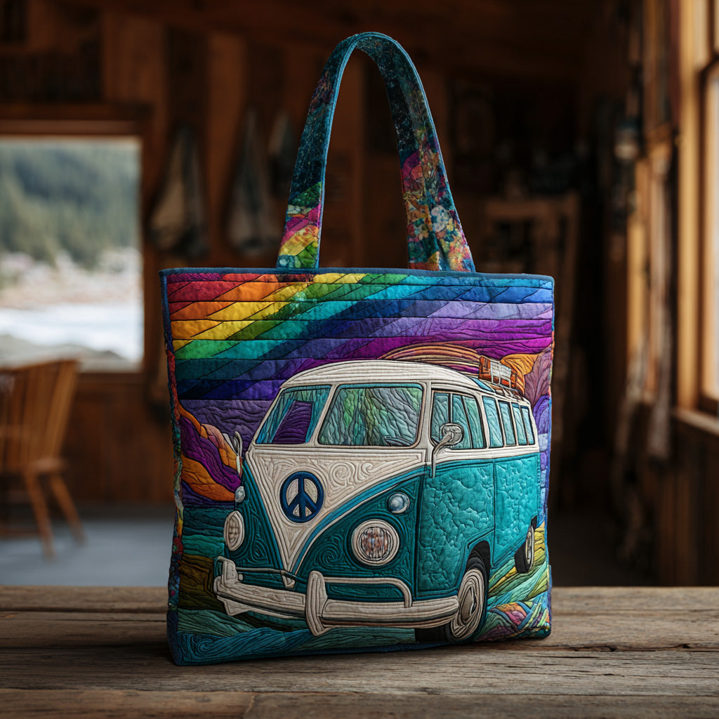 Retro Motion Quilted Tote Bag The Best Tote Mother's Day Gift For Daughter From Mom