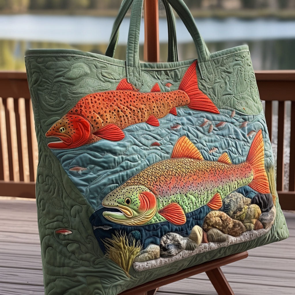 River Spirit Quilted Tote Bag Shoulder Bag Mother's Day Gifts For For Mom From Daughter