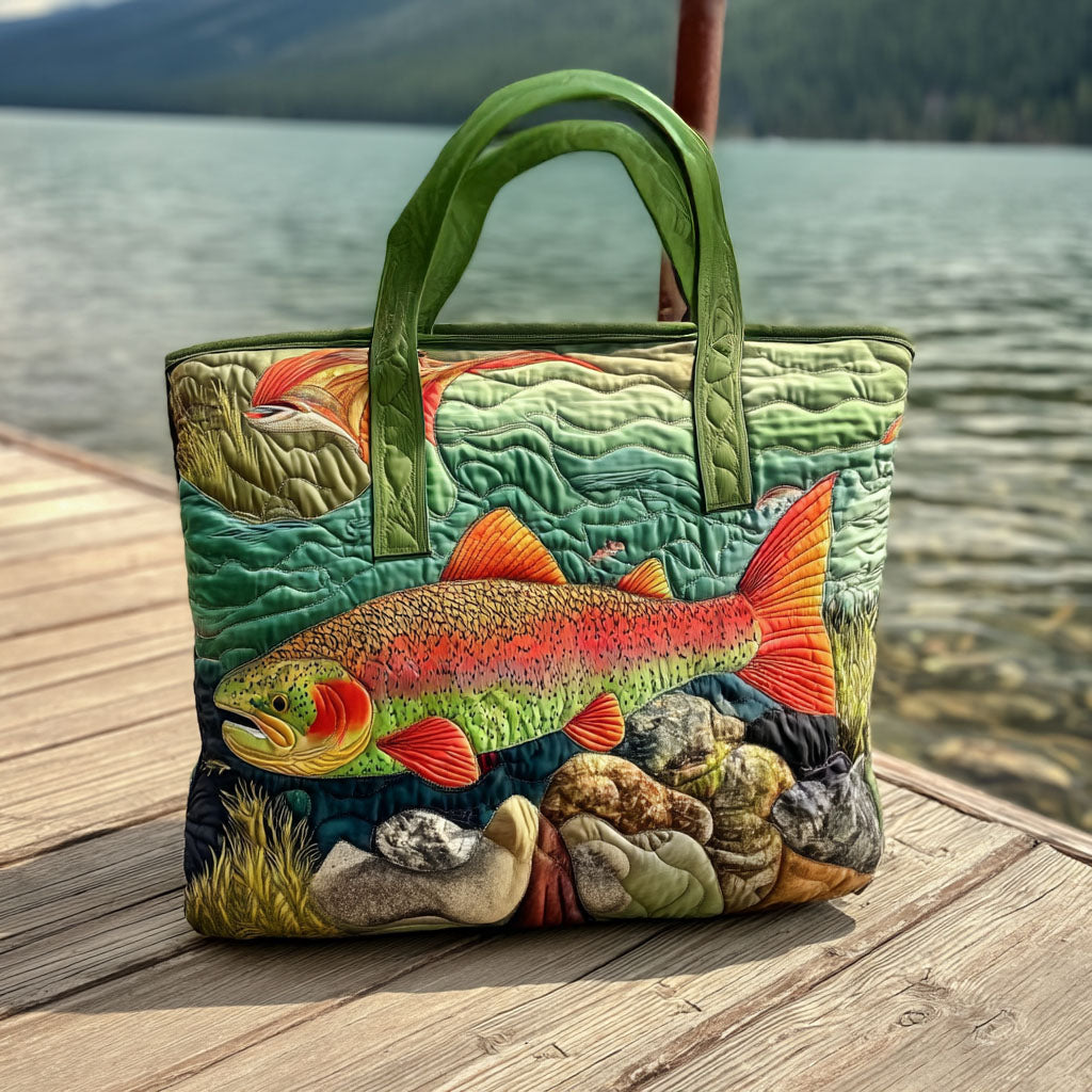 River Spirit Quilted Tote Bag Work Tote Mother's Day Gifts For For Wife From Husband