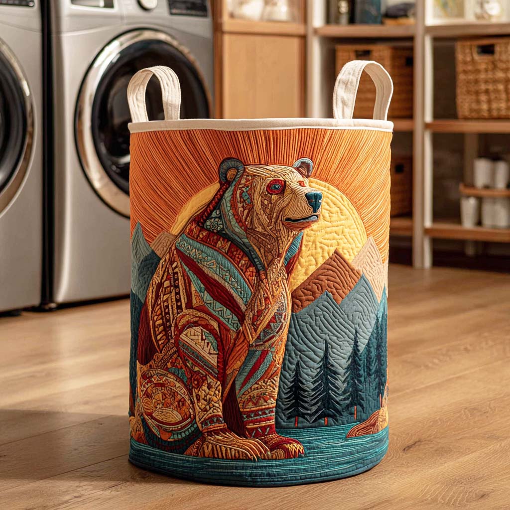 Roaring Hunter Quilted Laundry Basket Best Clothes Hamper Great Mothers Day Ideas