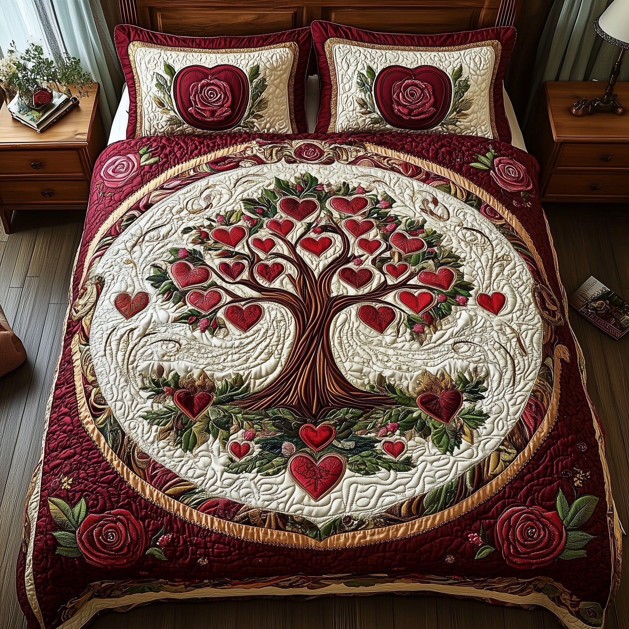 Romance Tree Of Life Quilted Bedding Set Best Sheets Ever Tree Of Life Gifts For Women