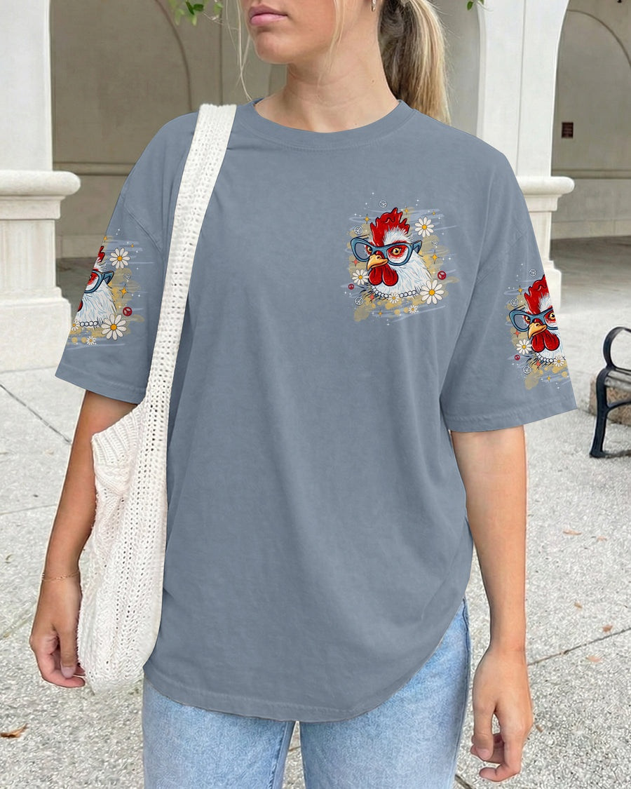 Rooster Chicken Aging May Have Slowed Me Down T-Shirt Chicken Lovers Merch Gift Ideas