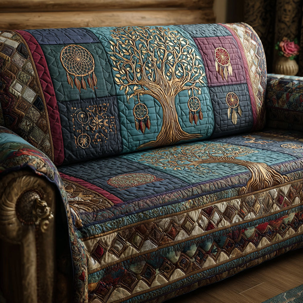 Rooted in Grace Quilted Sofa Cover Awesome Couch Covers Tree Of Life Christmas Gifts