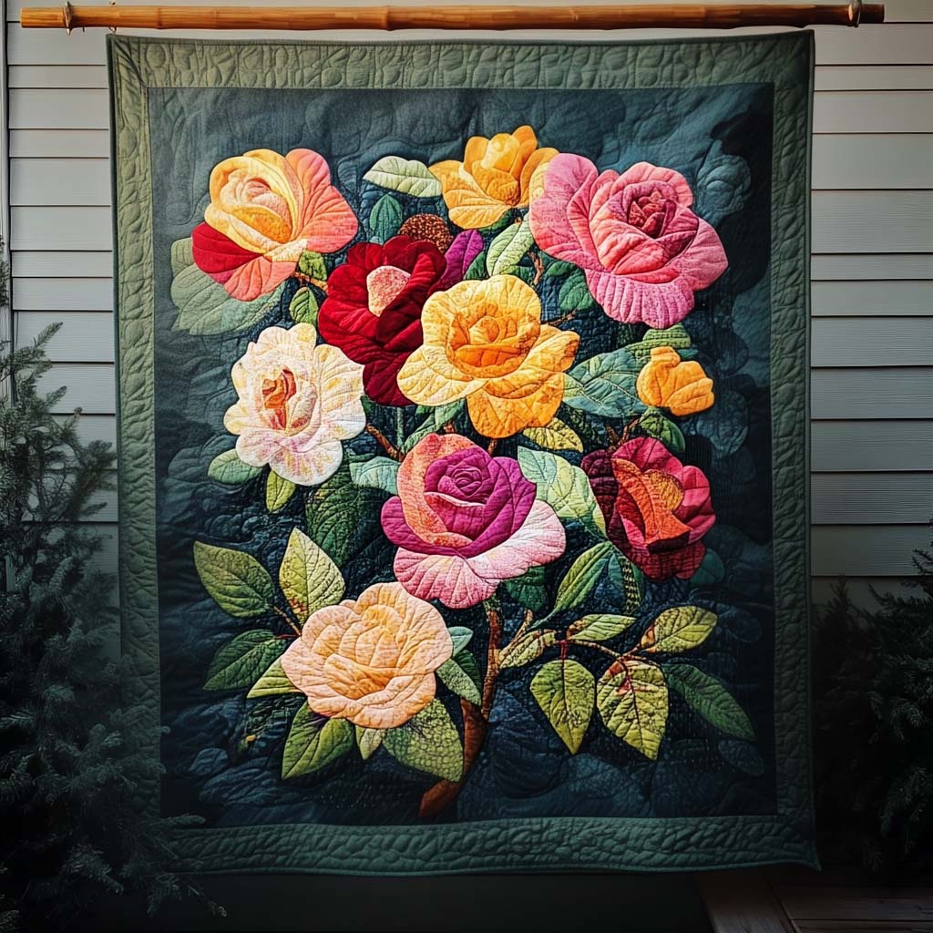 Rose Elegance Quilted Blanket Best Bedding Sets Gifts For Mum From Daughter