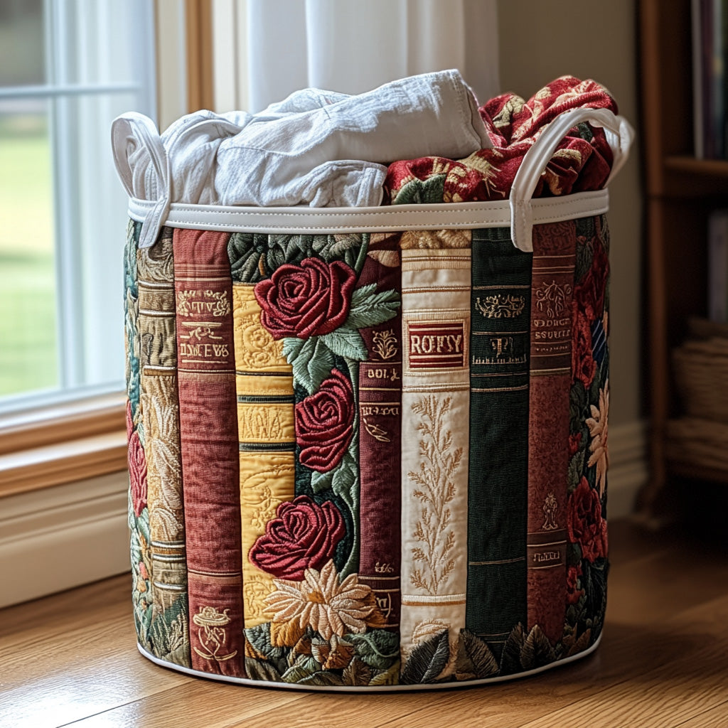 Rosewood Tales Quilted Laundry Basket Home Decor Shop Book Lovers Gifts For Brothers