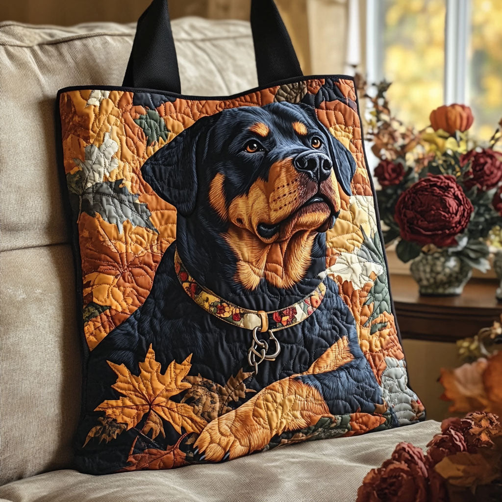Rottweiler Guardian Quilted Tote Bag Best Totes Mother's Day Gifts For For Wife From Husband