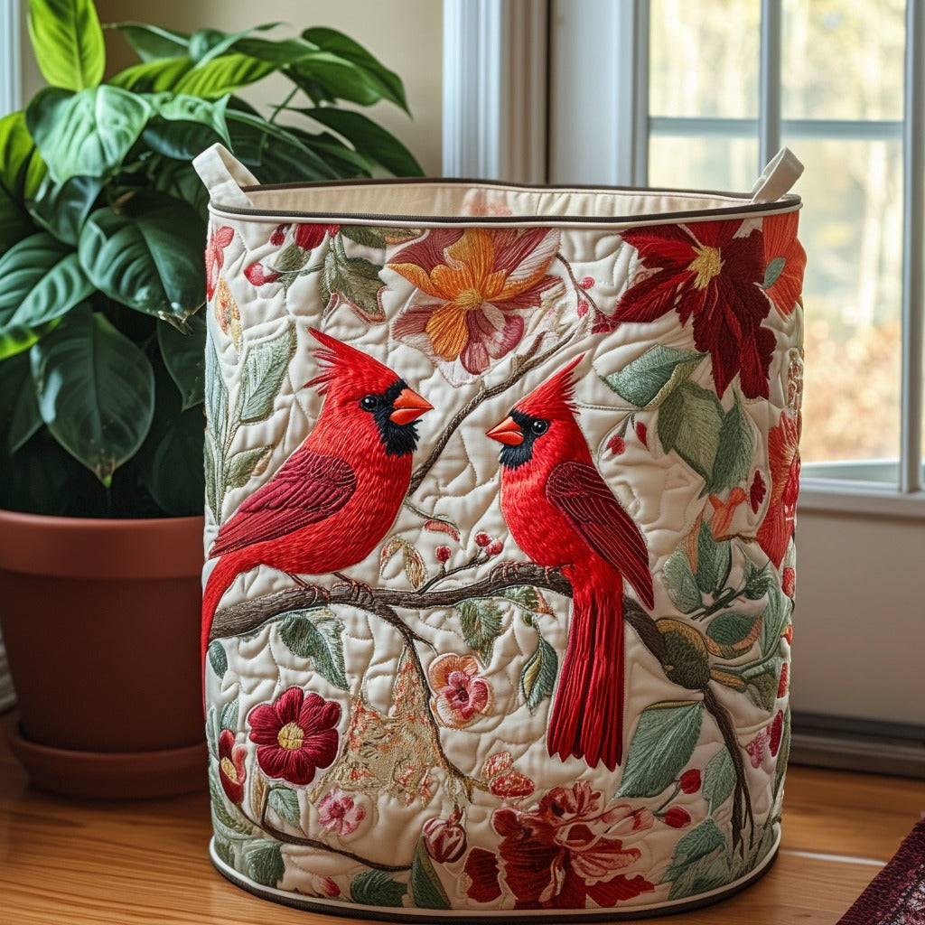 Ruby Branch Quilted Laundry Basket Unique Laundry Hamper Best Cardinal Gift Items