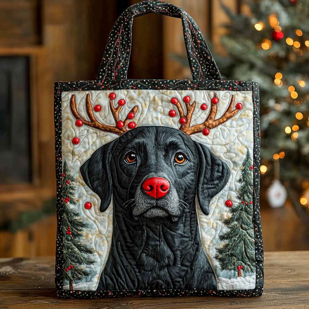 Rudolph Lab Quilted Tote Bag Good Shoulder Bags Awesome Mother's Day Gifts 2026